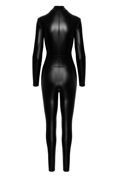 Combinaison intégrale Caged avec anneaux F319 wetlook