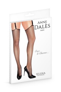 Bas résille Selena noir - Anne d'Alès