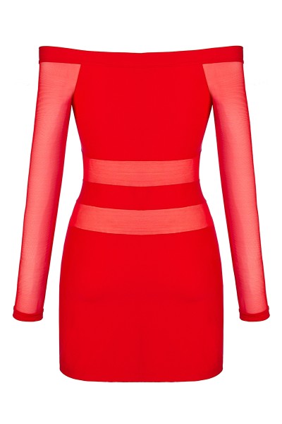 Robe rouge V-9299 - Axami