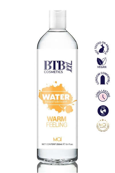 Lubrifiant chauffant base eau 250 ml - BTB