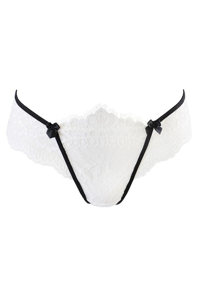 String dentelle blanc V-10488 - Axami