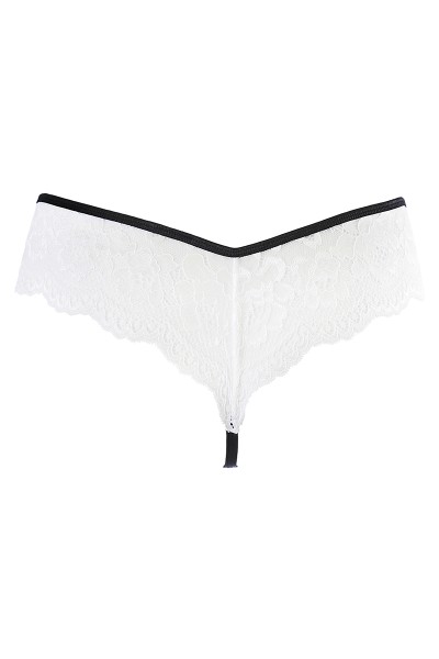 String dentelle blanc V-10488 - Axami