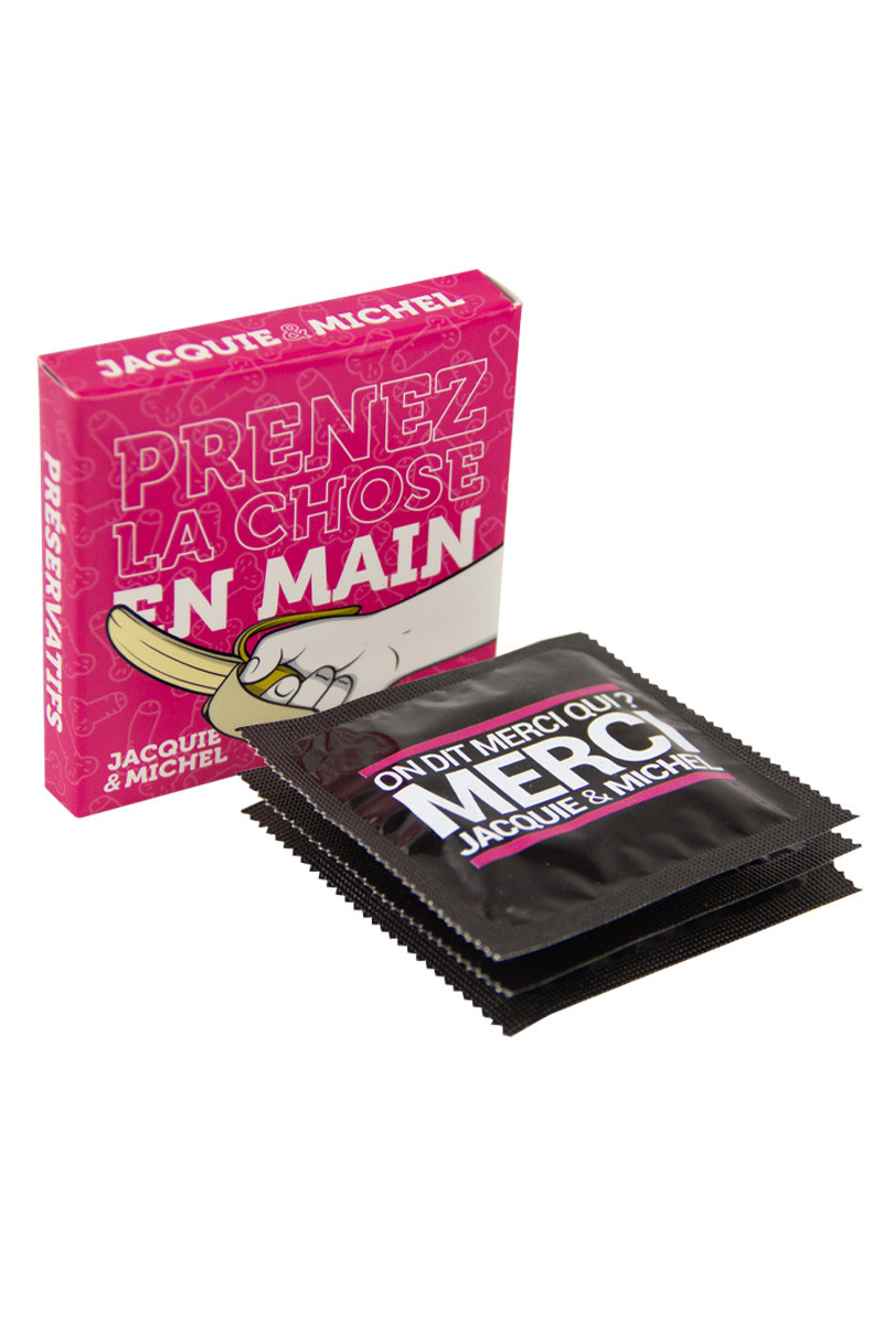 Pochette de 3 préservatifs Jacquie et Michel